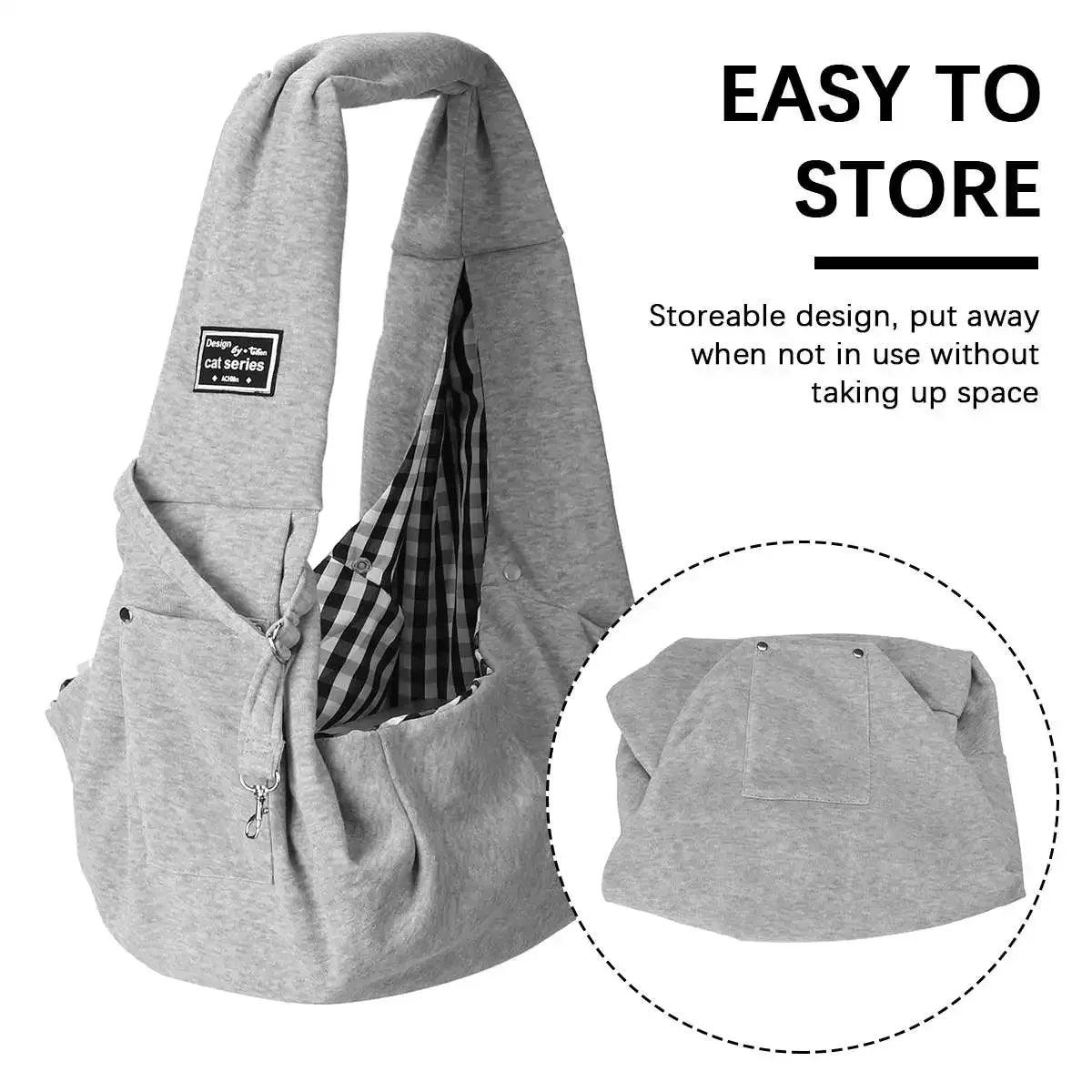 Pet Carrier Bag Portable Travel Single Shoulder Sling Handbag Suitable for Small Pet for Outdoor Travel - New House Pets