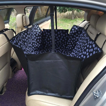 Waterproof Pet Dog Car Seat Cover Protector Printed Pet Dog Scratchproof Car Back Seat Cover Protector Pad with Printing - New House Pets